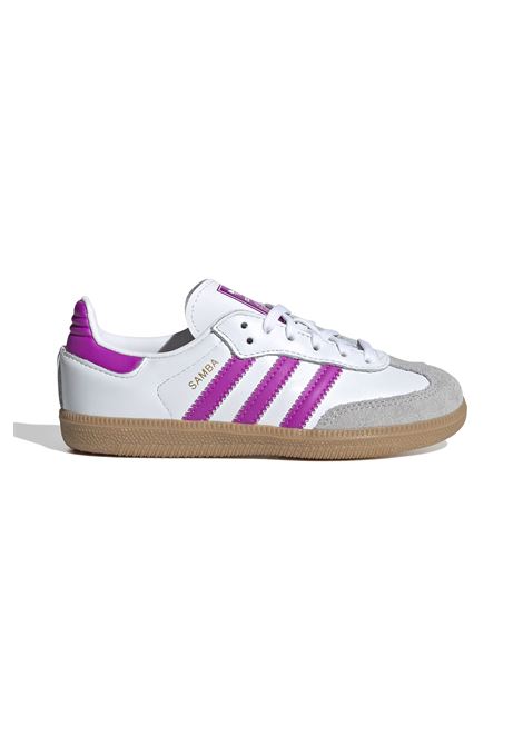Scarpe Adidas Samba OG Bianco Fucsia Gum Bambini ADIDAS ORIGINALS | Sneakers | IE8848-